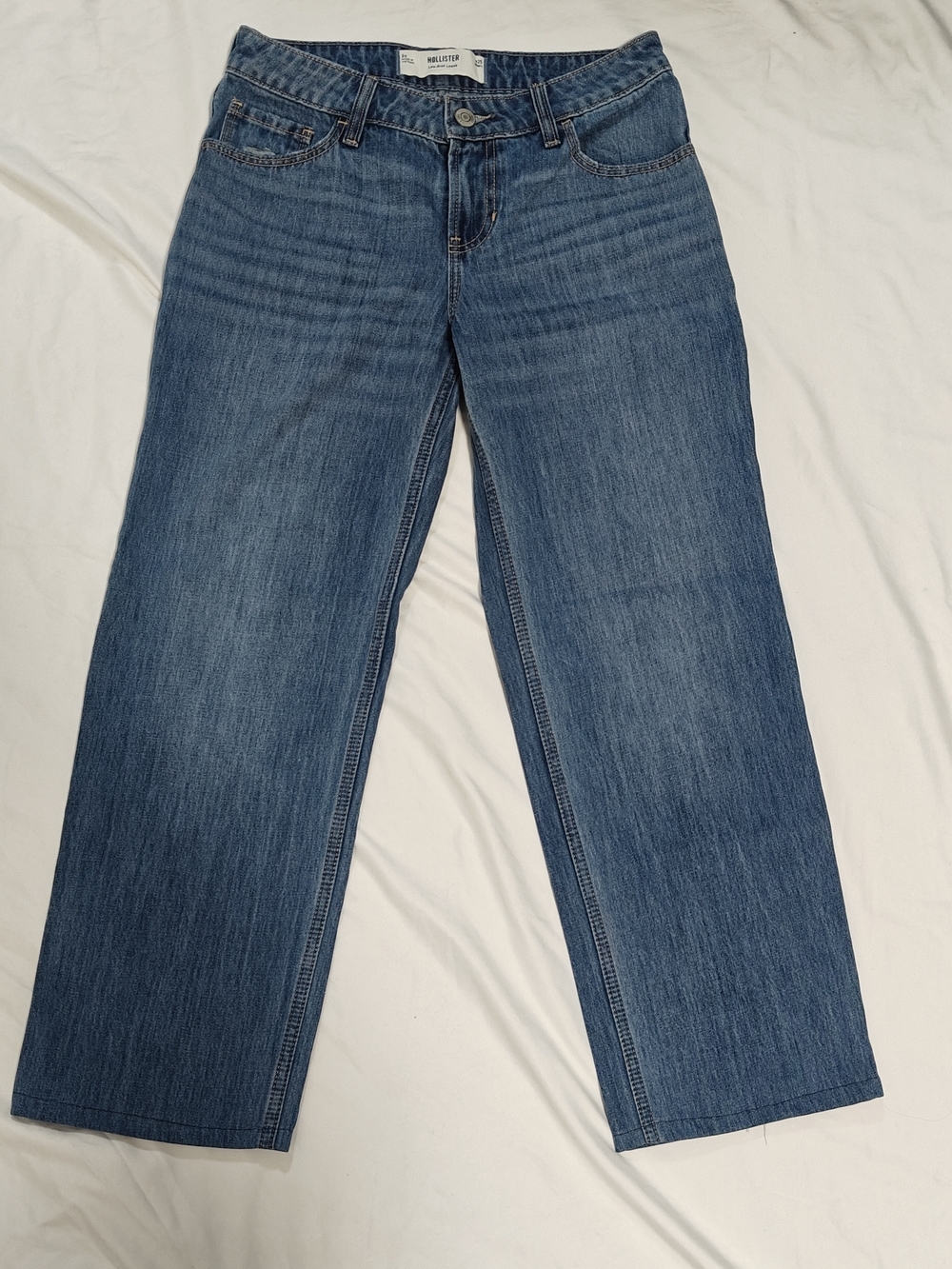 Hollister Low-Rise Short  Loose Blue Denim Jeans